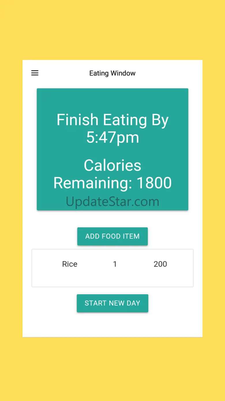 Calorie Counter App 15