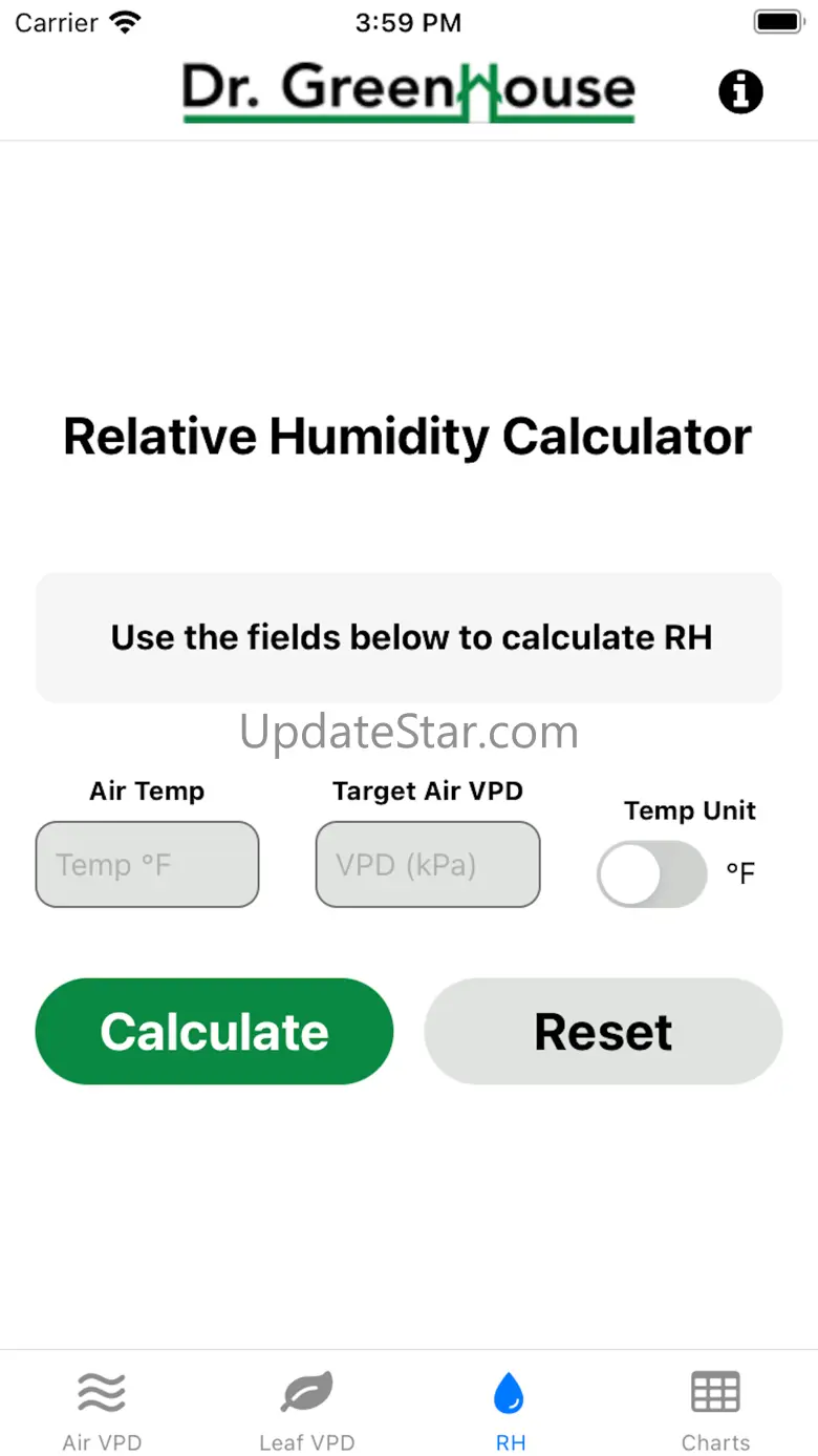 Dr. Greenhouse VPD Calculator 2.0