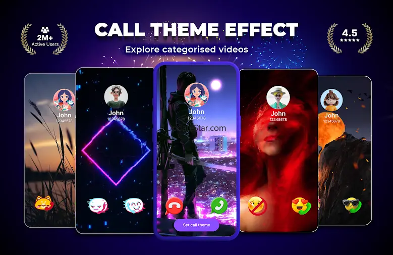 Phone Call Screen, Color Theme 1.2.8