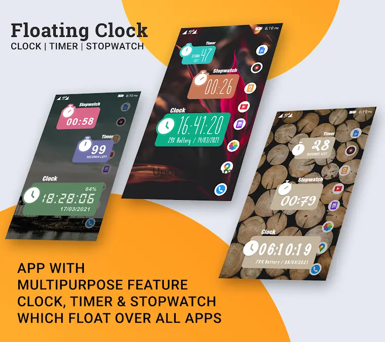 Floating Clock On Screen 1.58