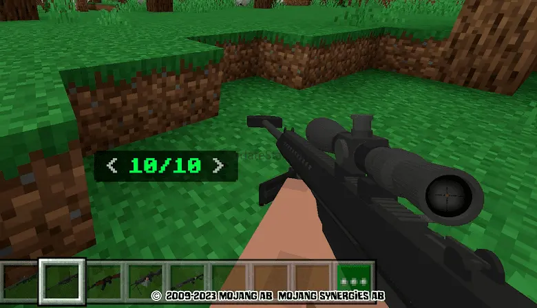 weapons mod for minecraft pe
