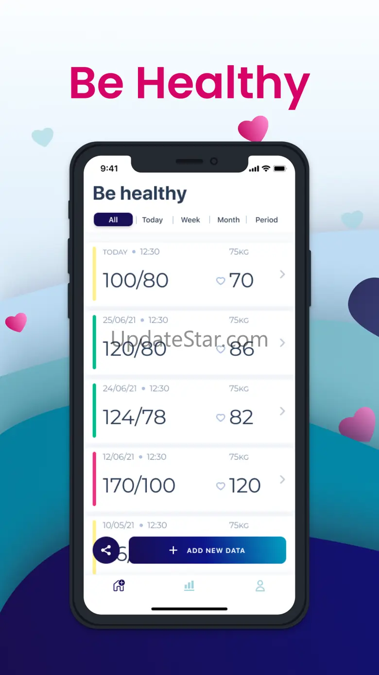 Blood Pressure Diary: UHealthy 1.10