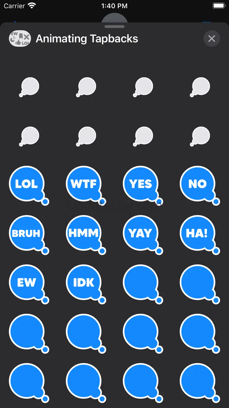 Animating Reaction Tapback 1.2