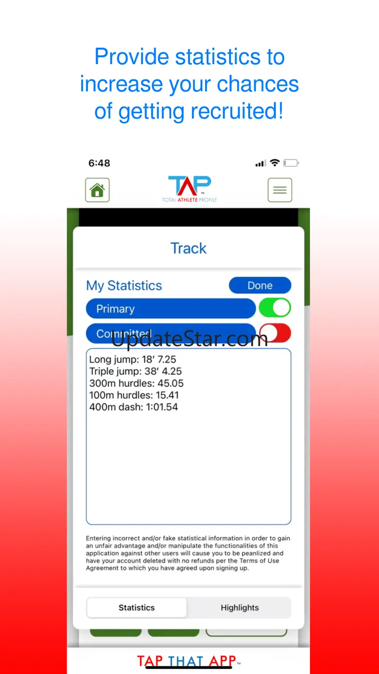 Total Athlete Profile 1.3.1
