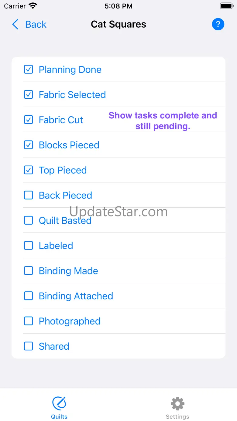 Quilt Journal 1.0.0