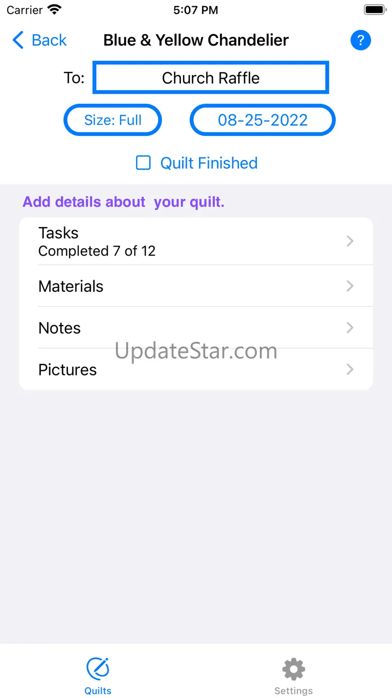 Quilt Journal 1.0.0