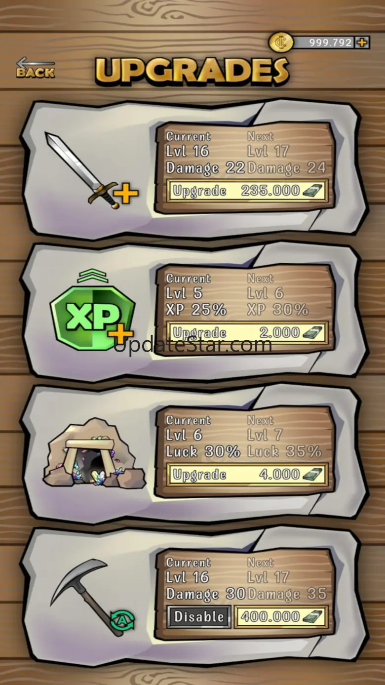 Click Ore Craft 1.3.1