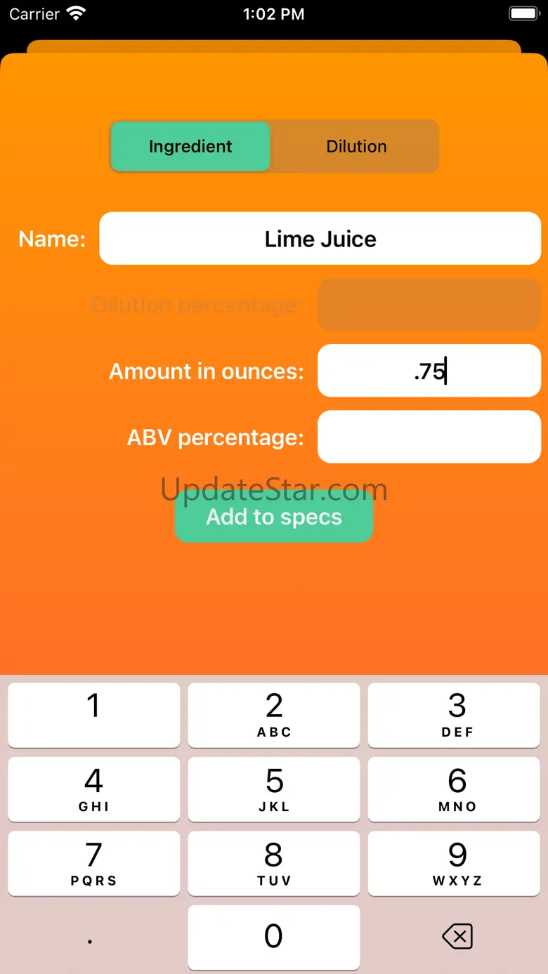 Cocktail Batching Calculator 1.6