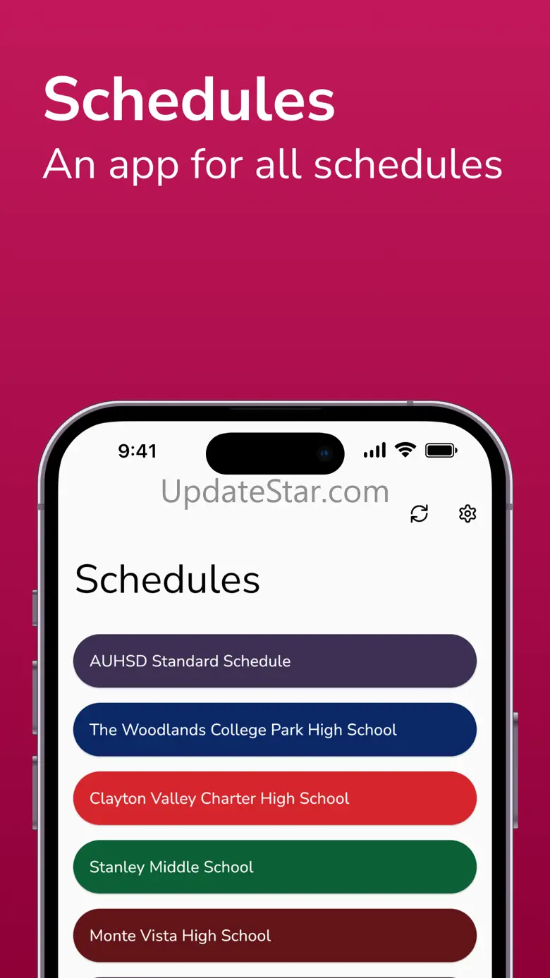 Schedules: find your schedules 1.0.4