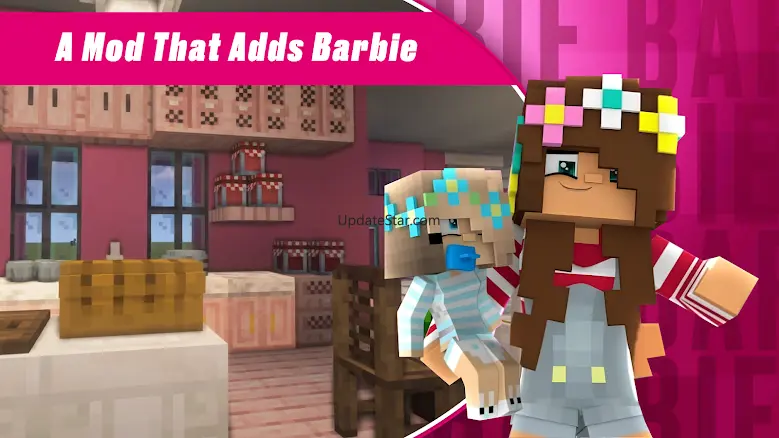 Barbie Minecraft: Pink Mod 1.1