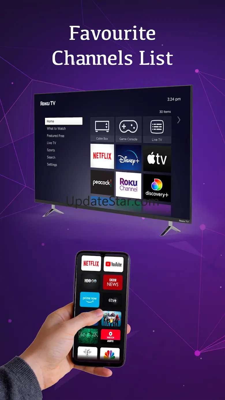 Roku TV Remote Control :rokutv 6.5