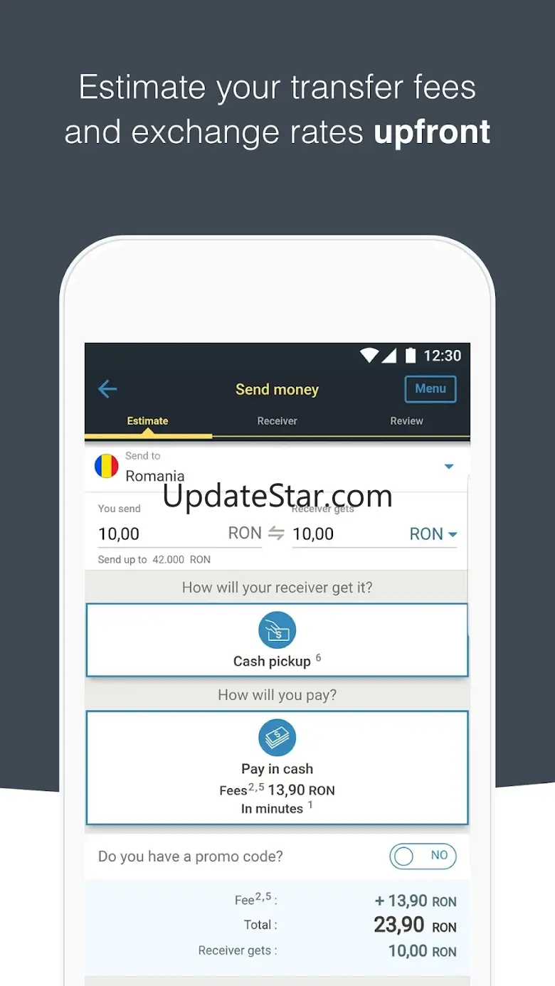 Western Union Send Money RO 2.4