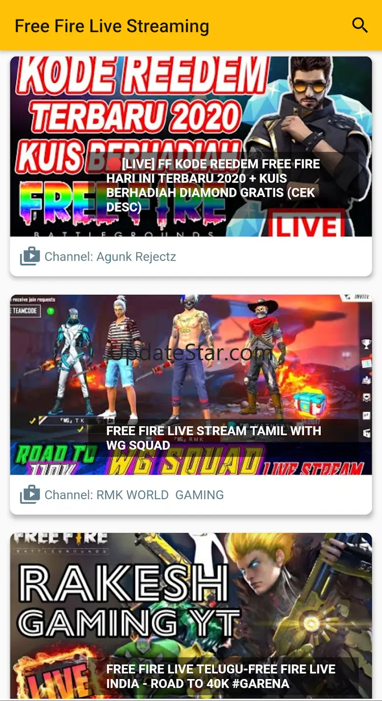 Free Fire Live Streaming 1.0.0