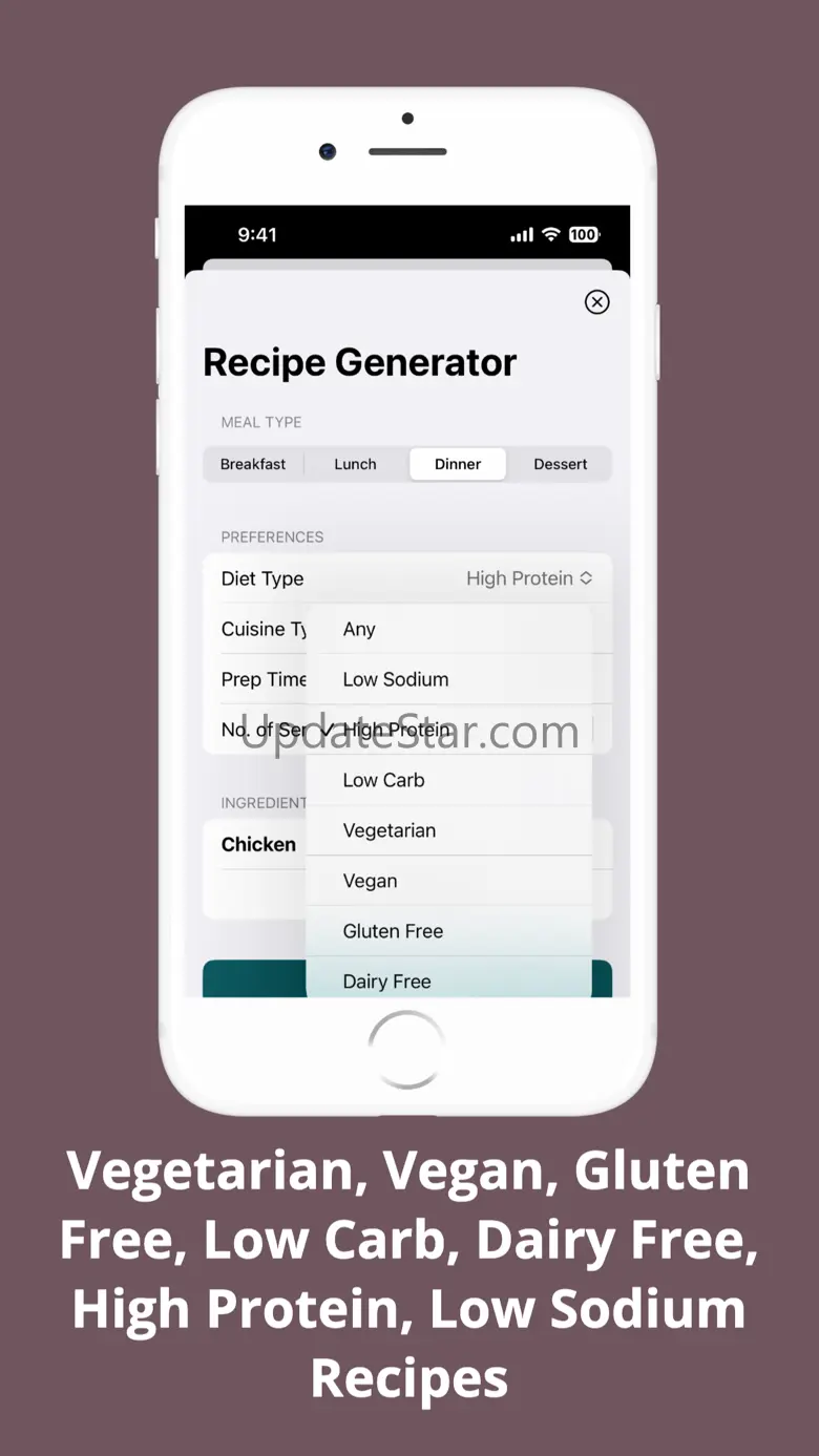 Recipe Generator: Dinner Ideas 1.05