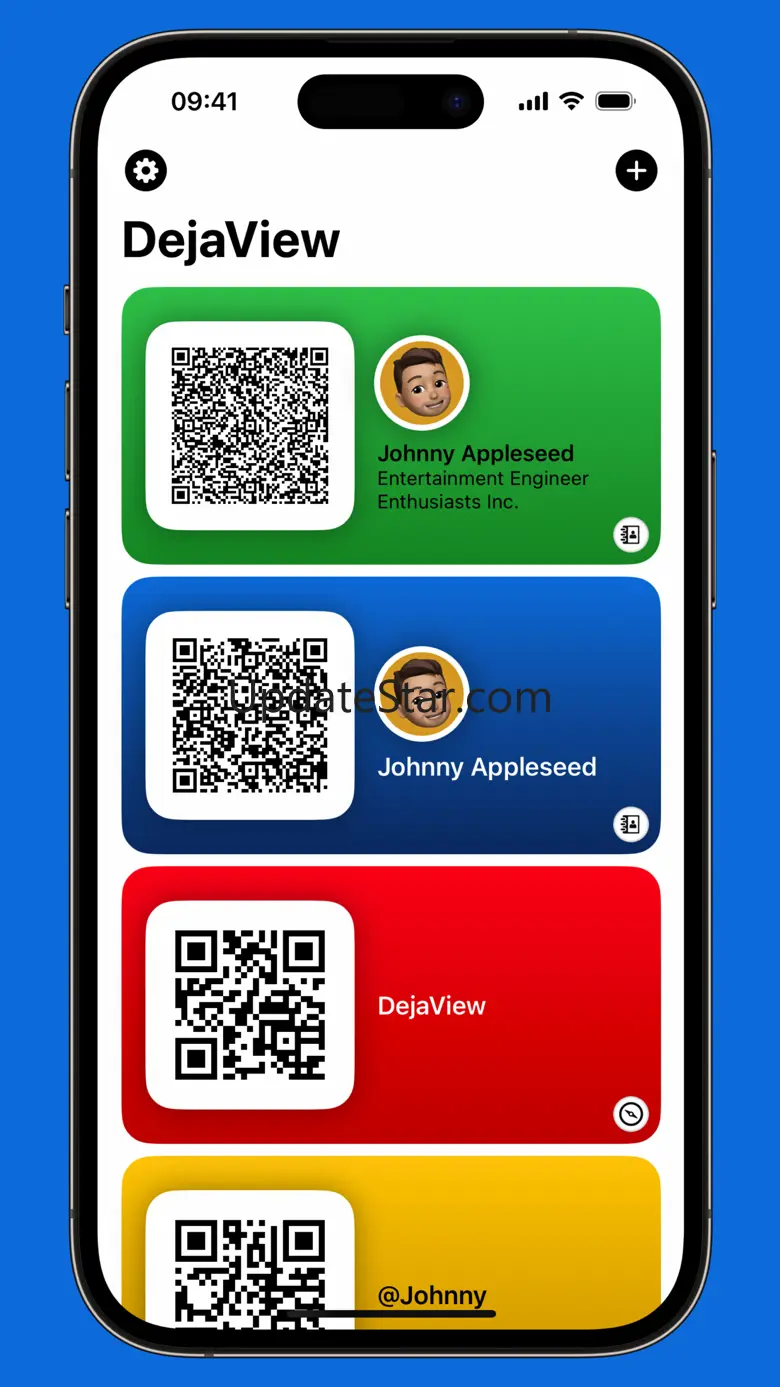 DejaView – Your QR Code Card 1.1.0