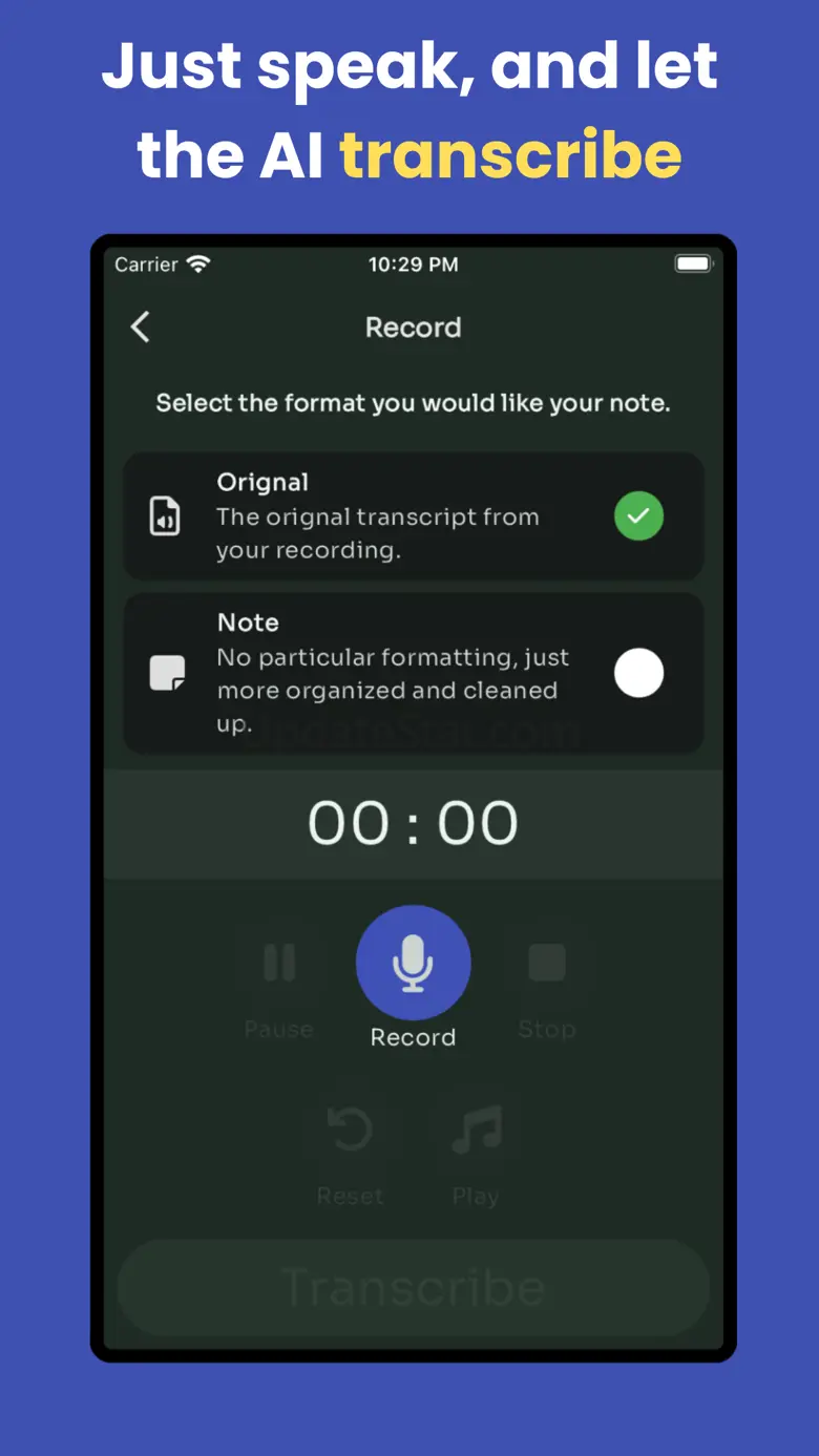 Voice to text : Transcribe 2024.0.6