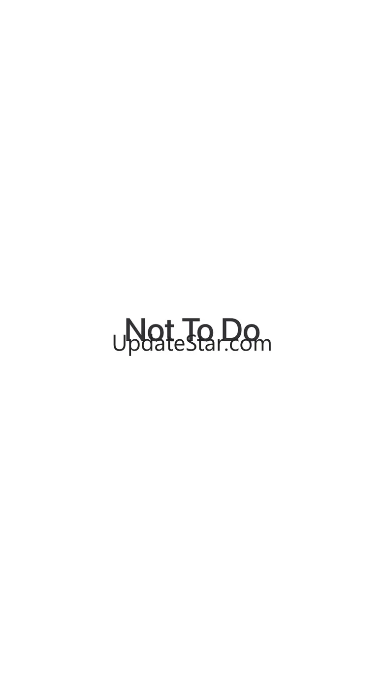 Not-To-Do 1.1