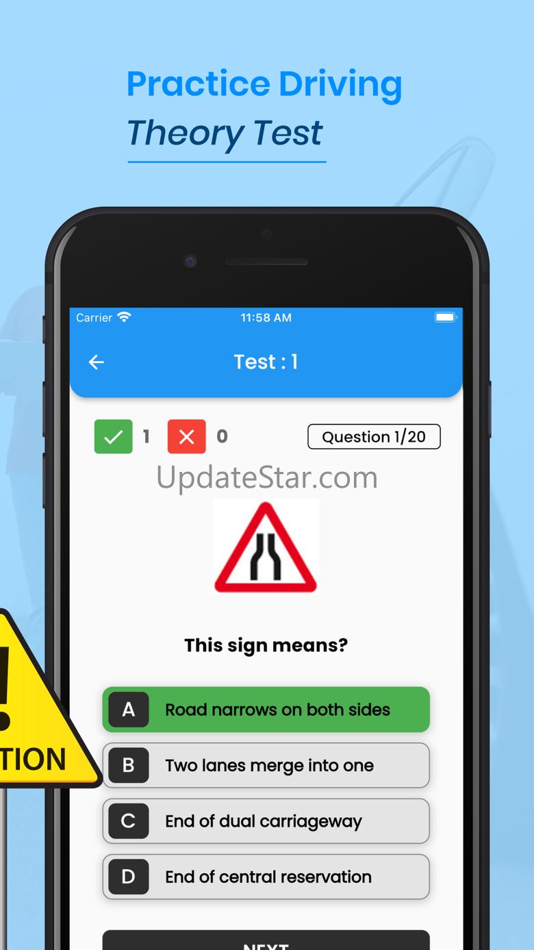 Traffic signs test 2023 1.5