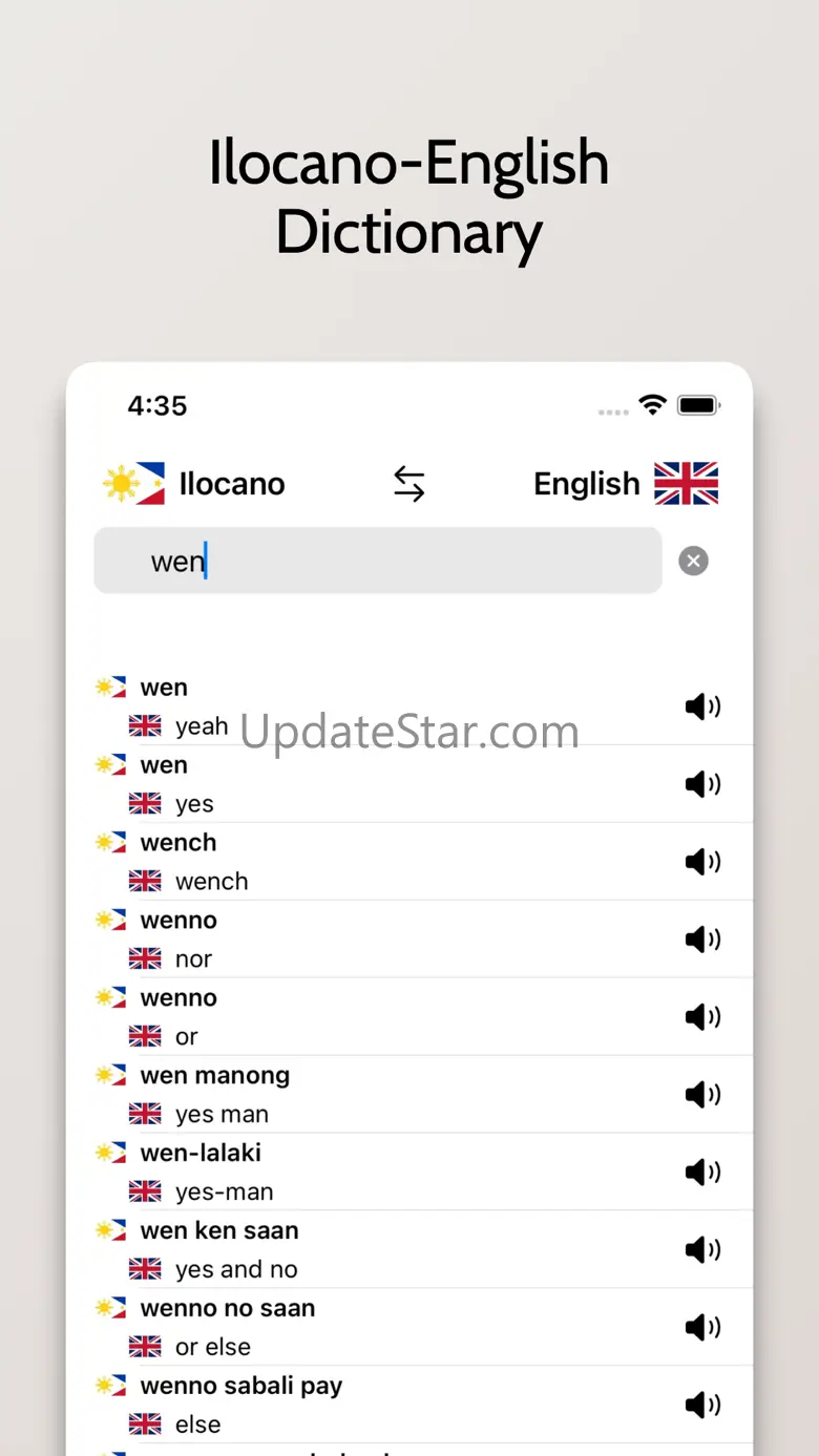 Ilocano-English Dictionary 1.1