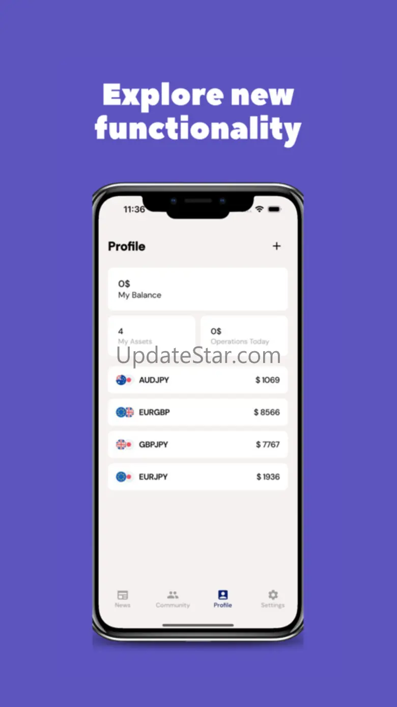Trading app. 1.1