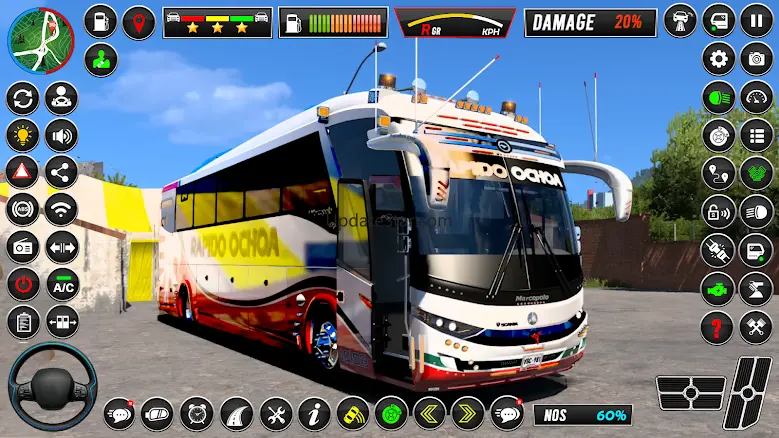 City Bus Driving-Bus Parking