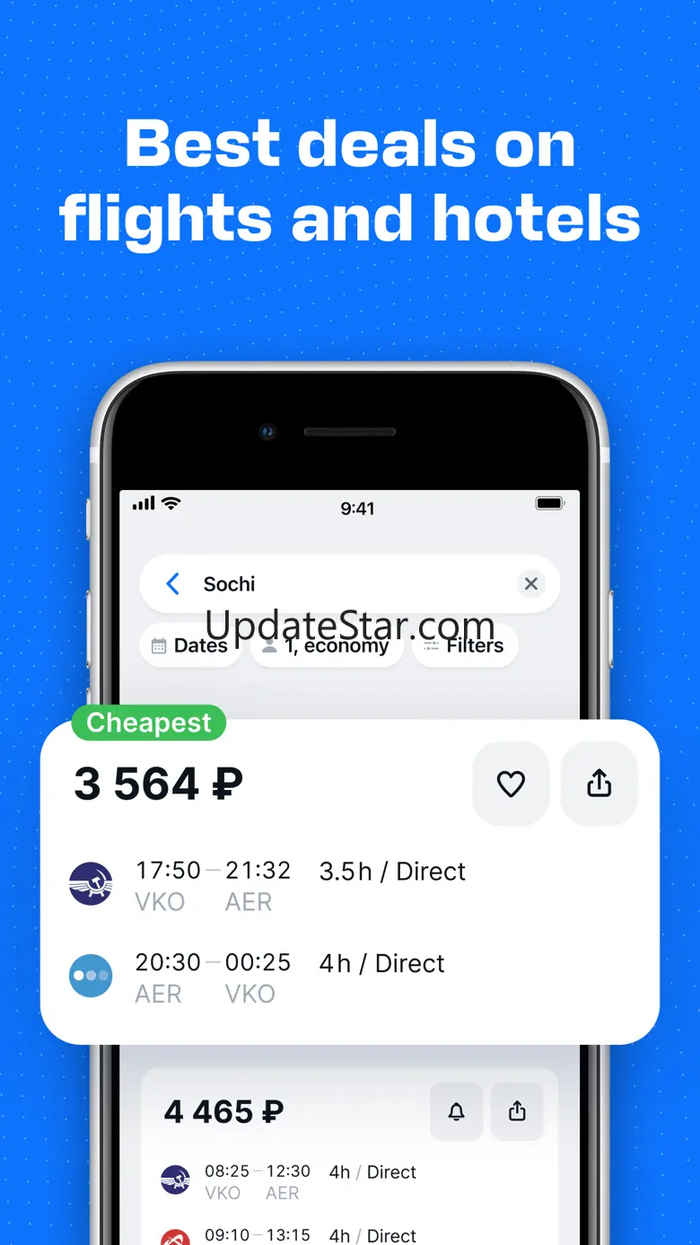 Aviasales — Book cheap flights 8.34