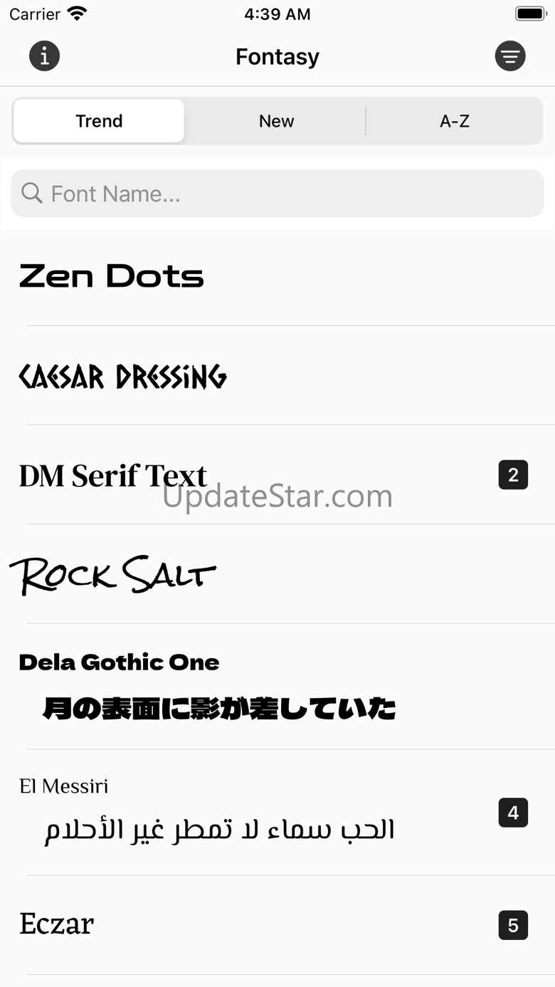 Fontasy - Font Browser 1.7.10