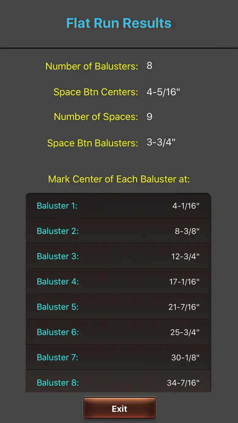 Baluster Calculator Elite 1.2.5