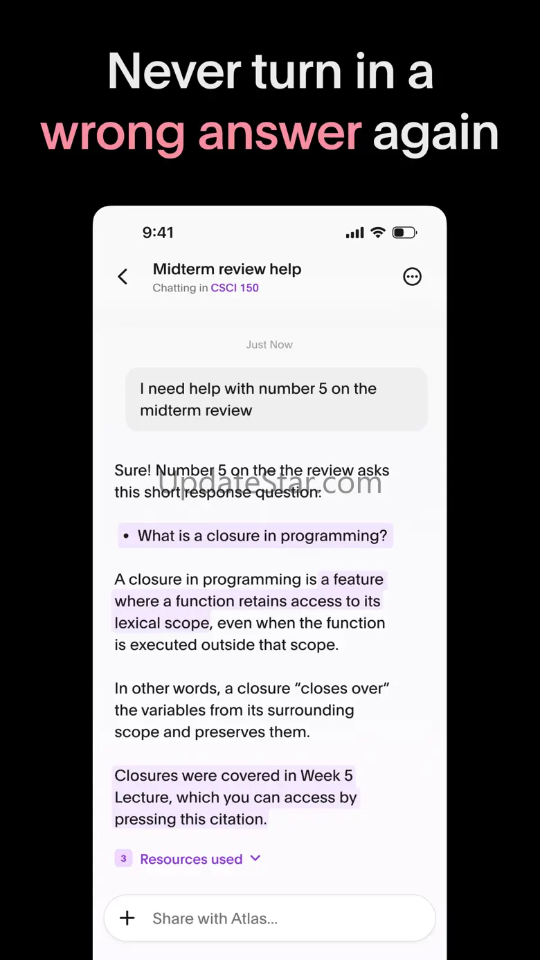 Atlas: AI Answers, Tutor, Math 0.0.9