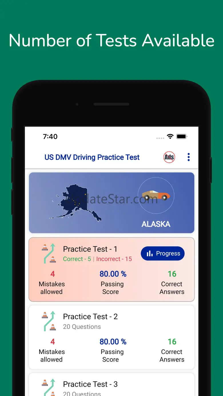 US DMV Permit Practice Test 7.0
