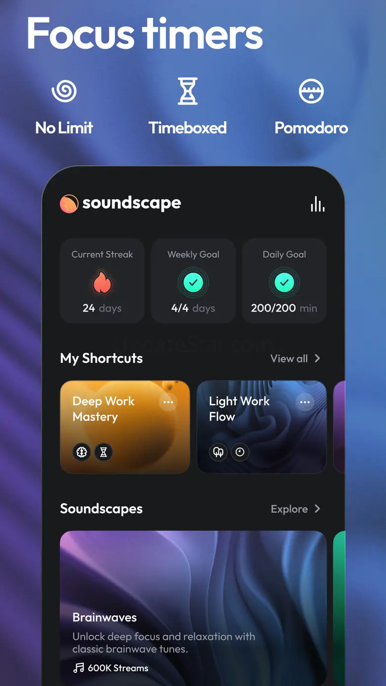 Soundscape: Focus Music, Timer 1.41