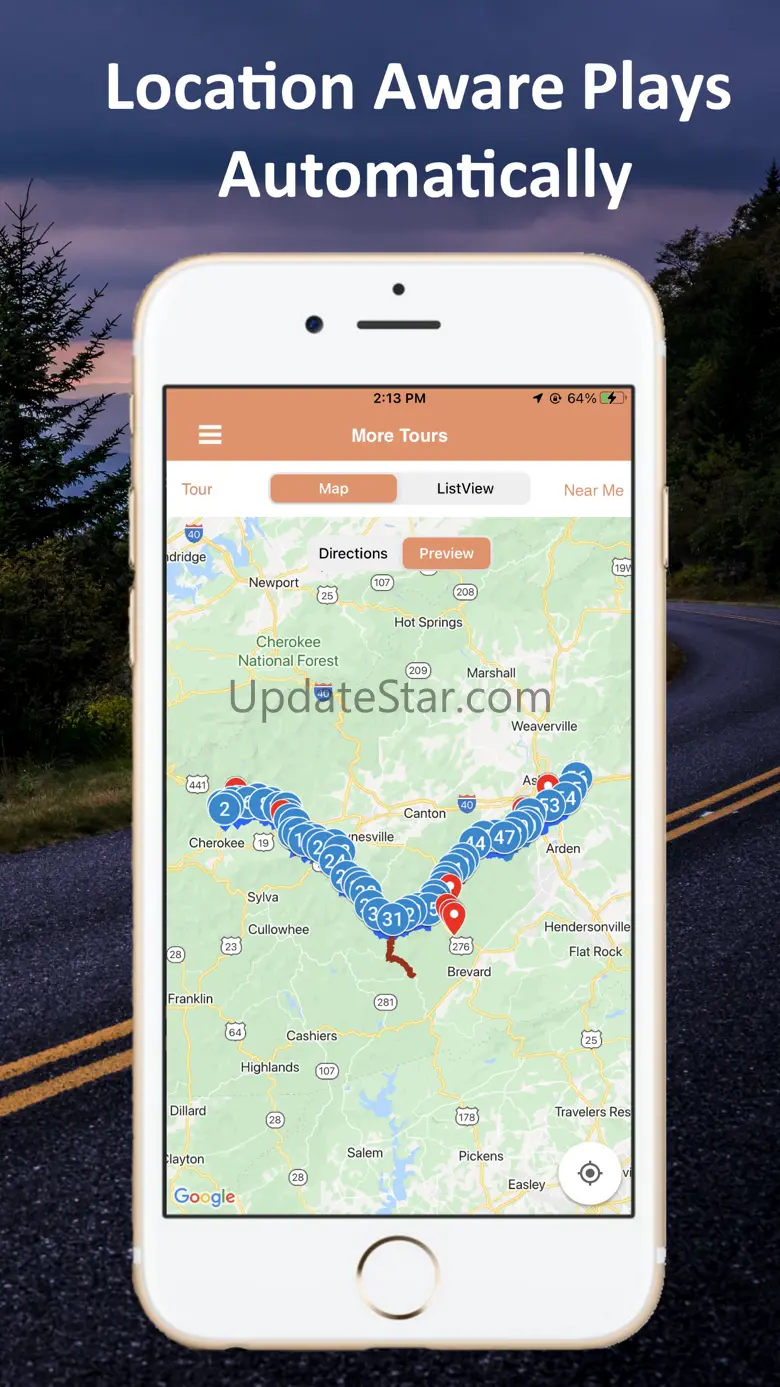Blue Ridge Parkway Map 2.1