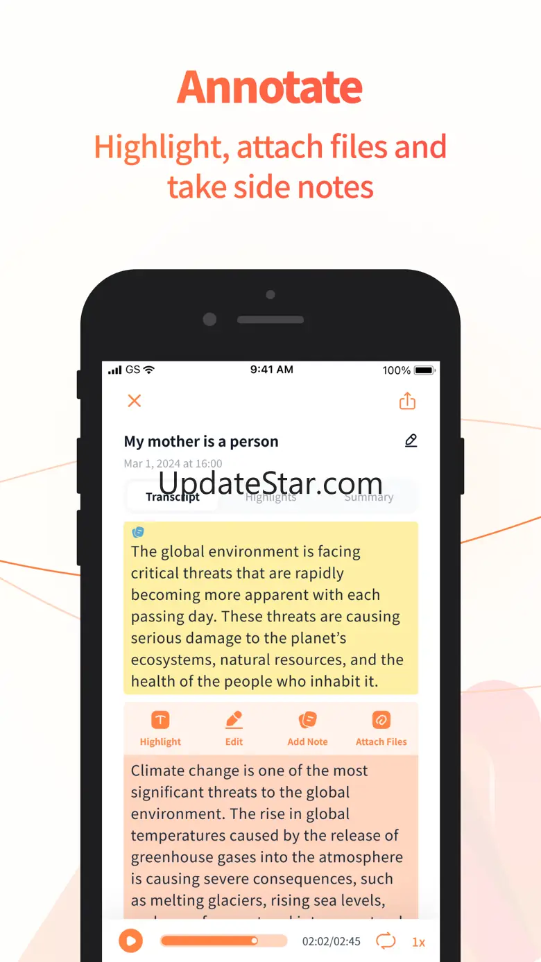 AI Note Taker - Speechnotes 1.3