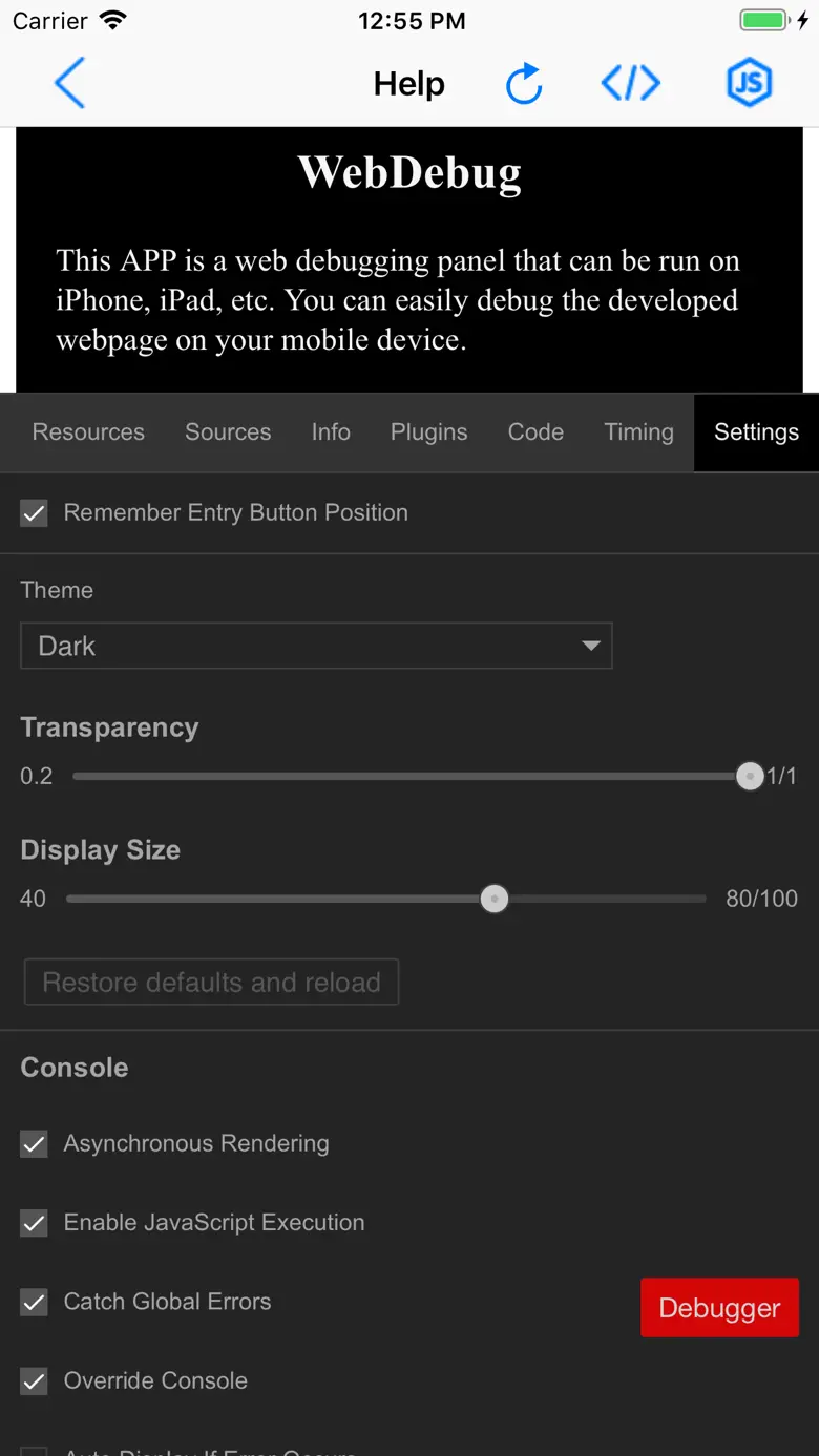 WebDebug - Web debugging tool 1.7