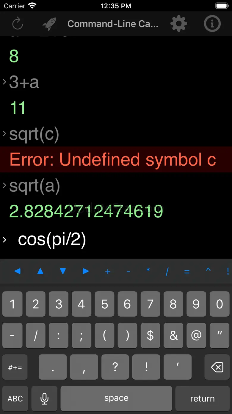 Command-Line Calculator 17