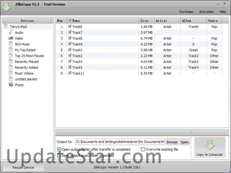 iPod to Computer Sender 2.0
