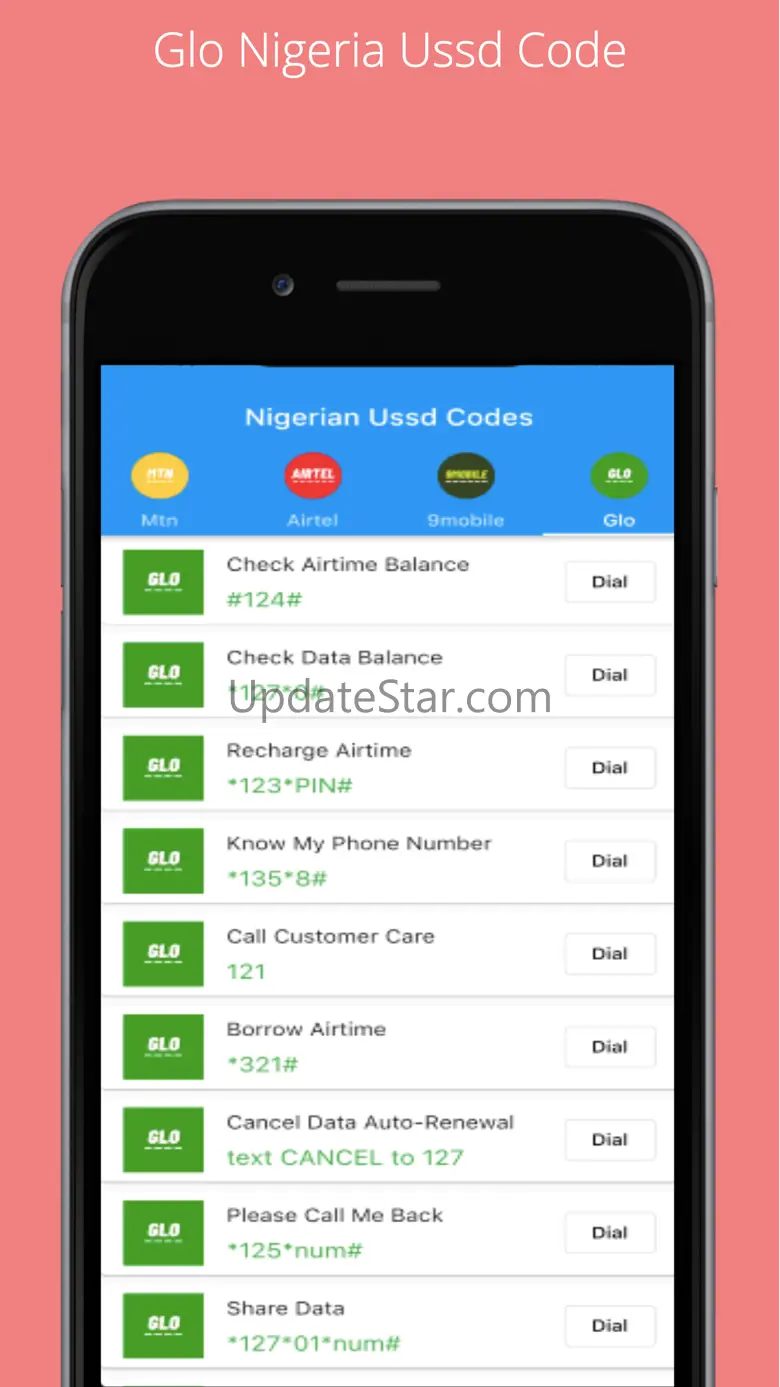 Nigeria Network Ussd Codes 1.7