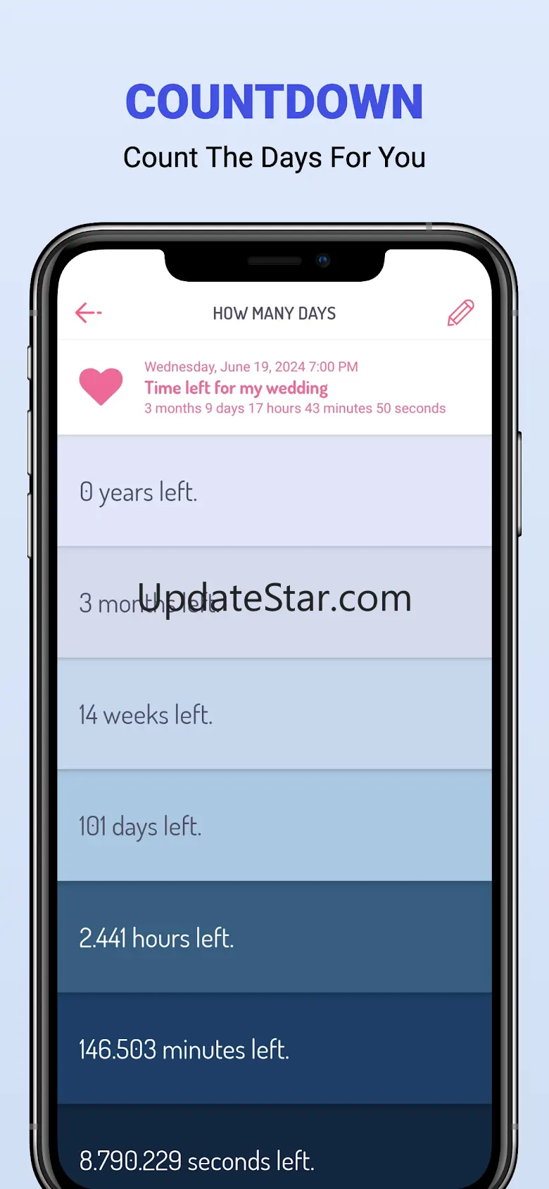 How many days: Date Countdown 3.6.1