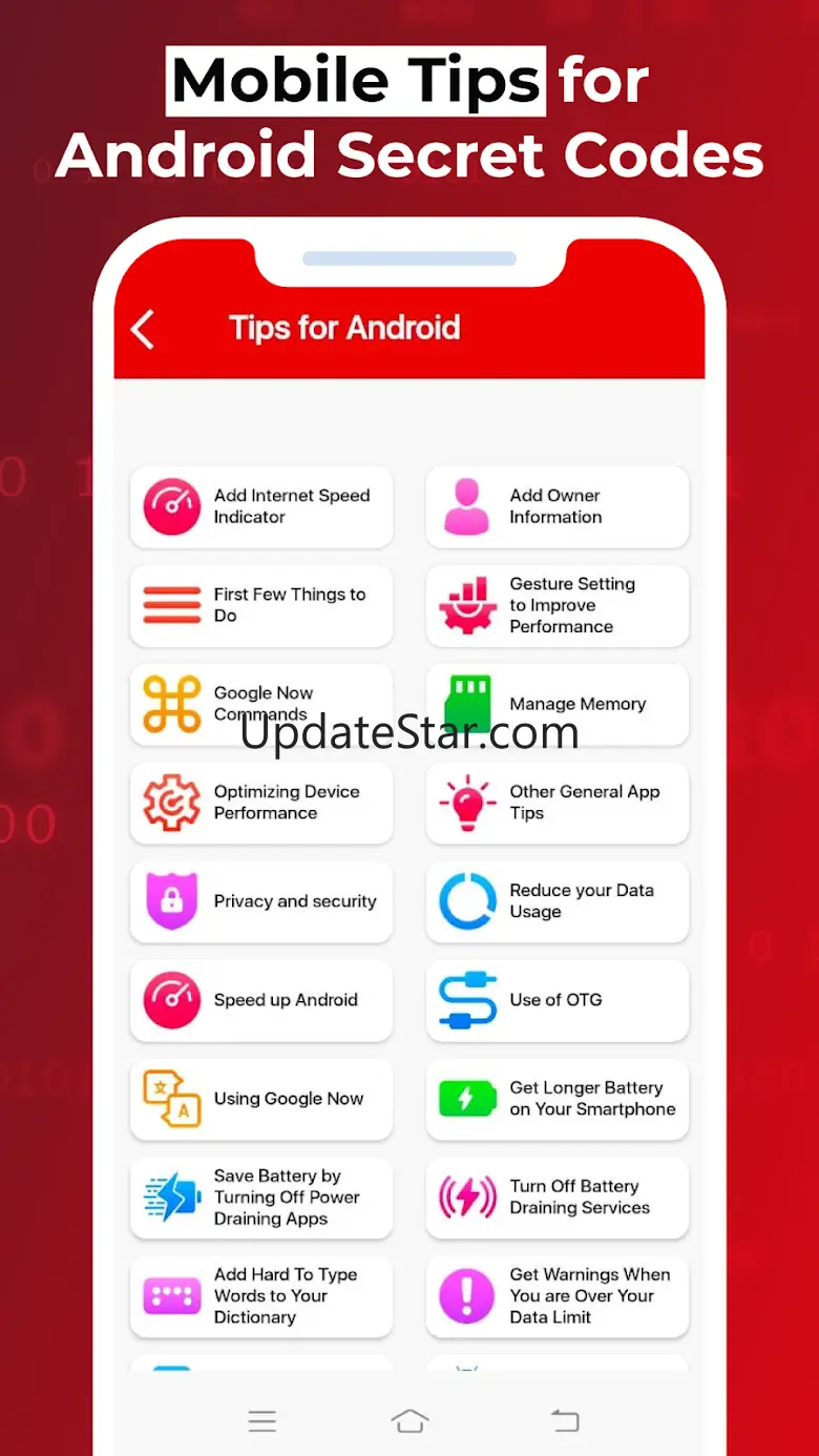 All Secret Codes for Android 83