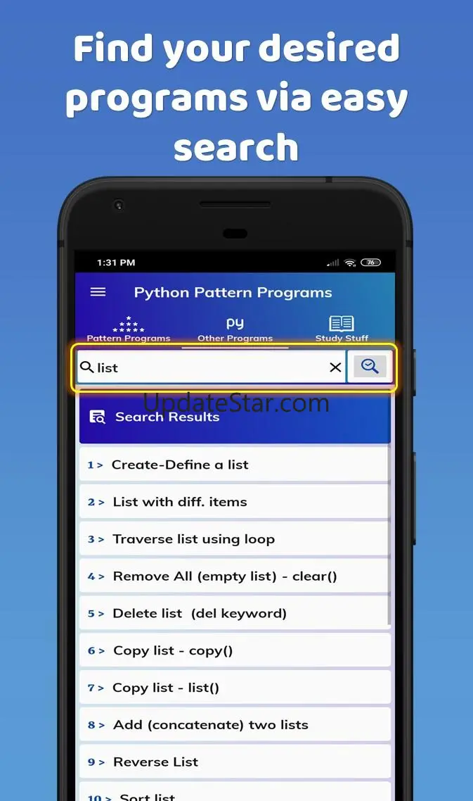 Python Pattern Programs 3.1