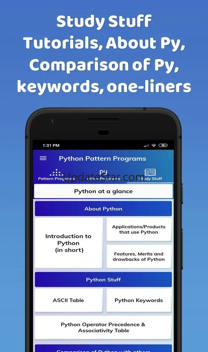 Python Pattern Programs 3.1