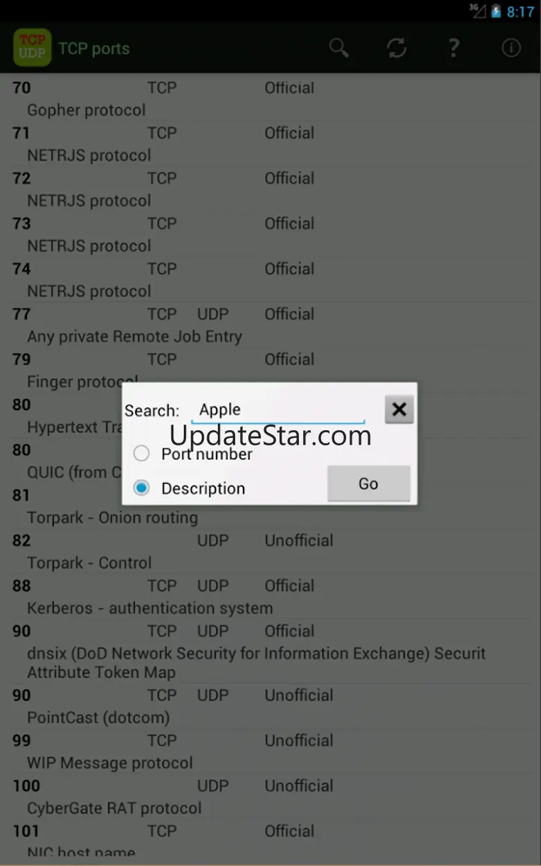 TCP Ports list 1.2