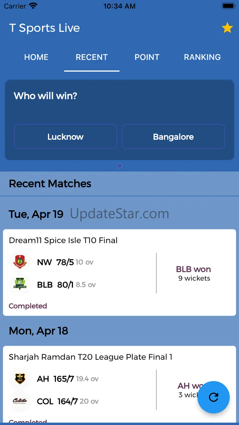 T Sports Live Cricket 3.2