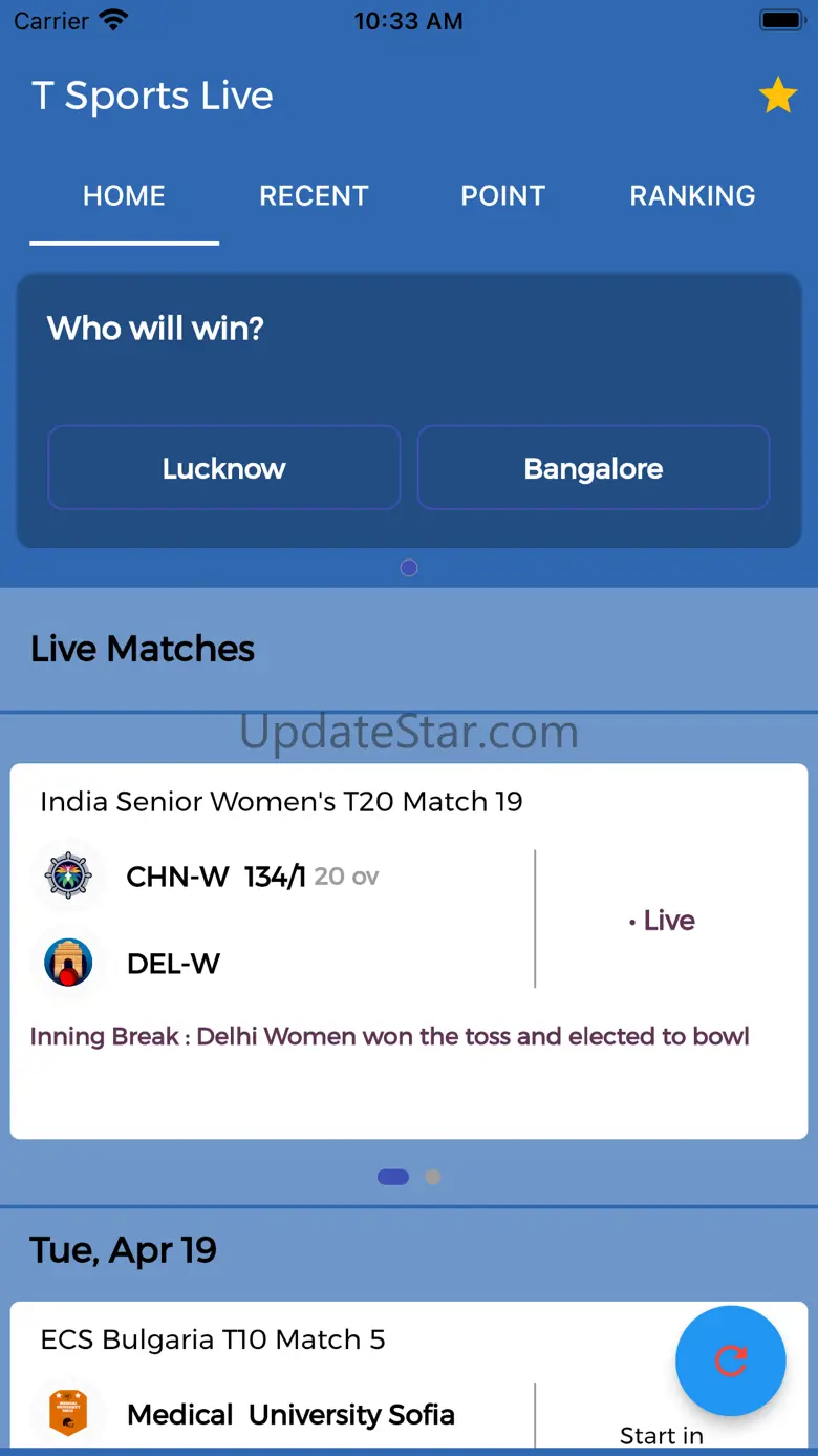 T Sports Live Cricket 3.2