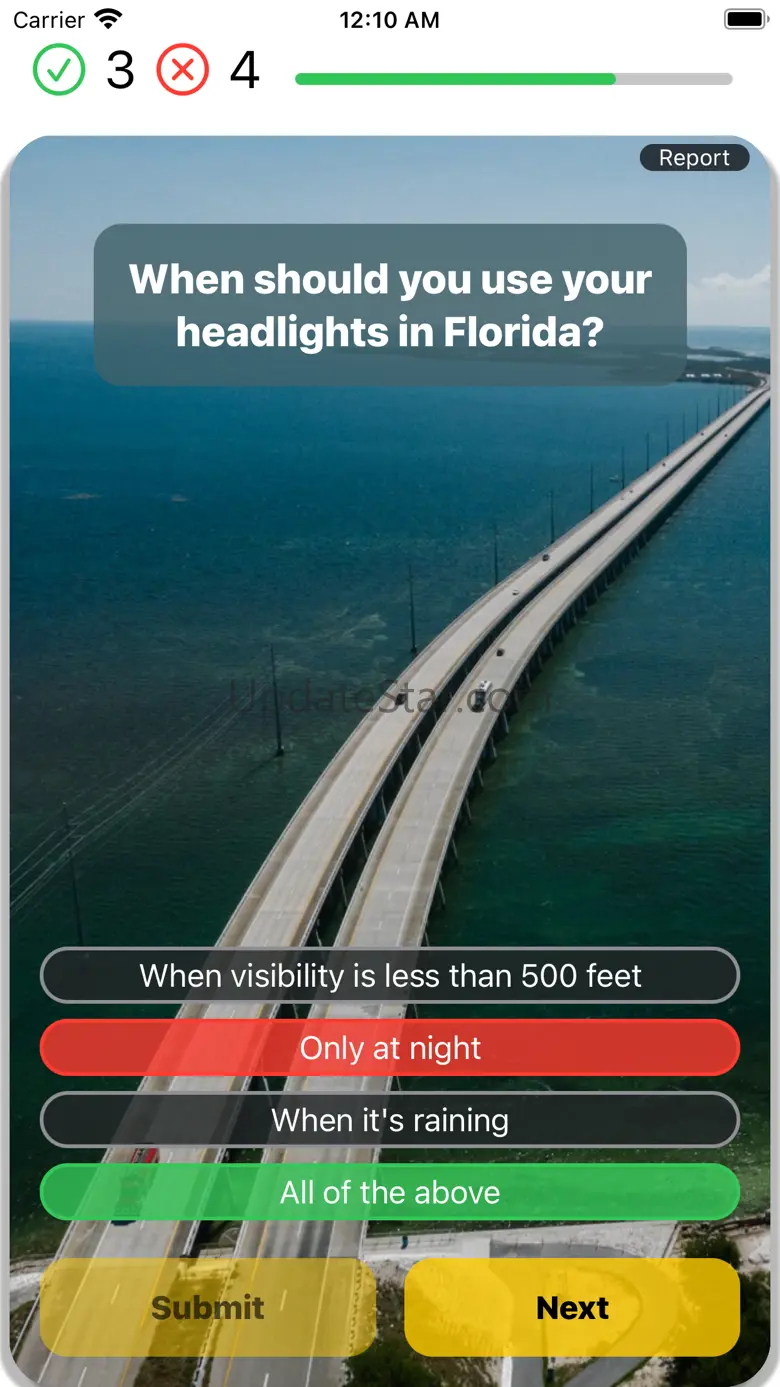 Florida DMV Test 2024 5.7