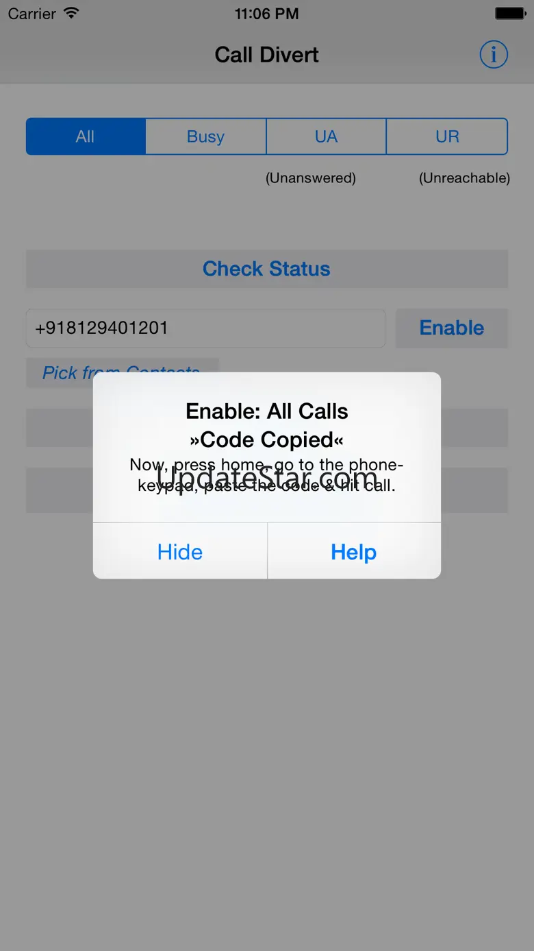 Divert Calls 2.37