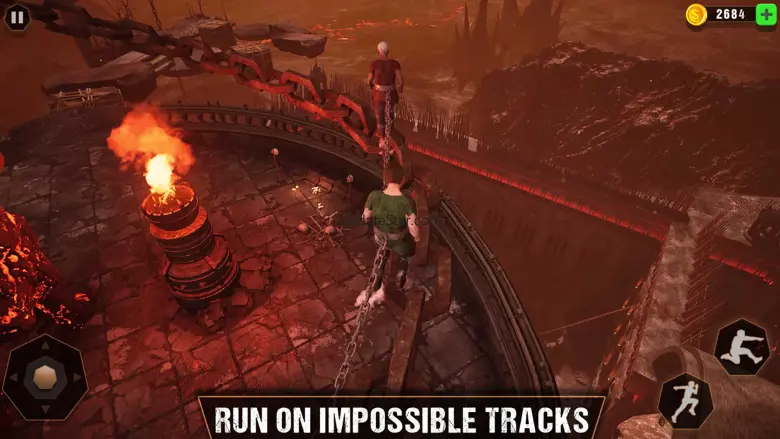Chained Way Up Parkour Run 7