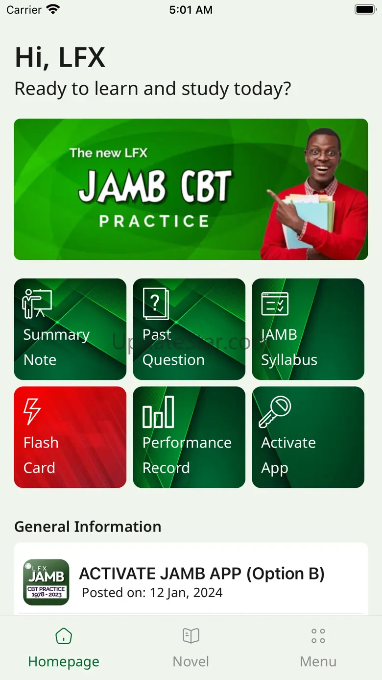 JAMB CBT PRACTICE 2024 - LFX 1.0.6