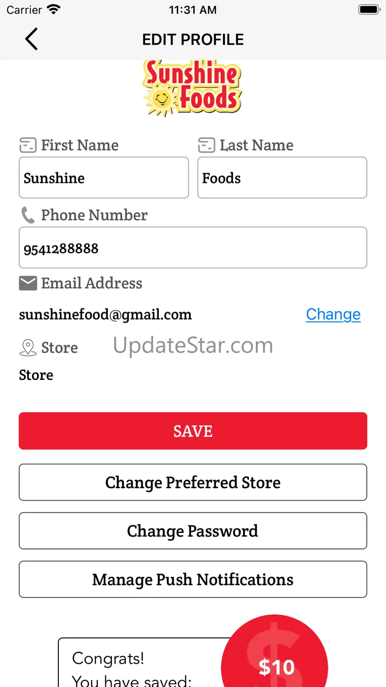 Sunshine Foods 1.6
