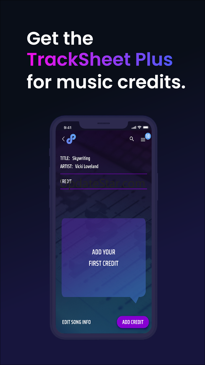 Sound Credit TrackSheet Plus 5.0.1